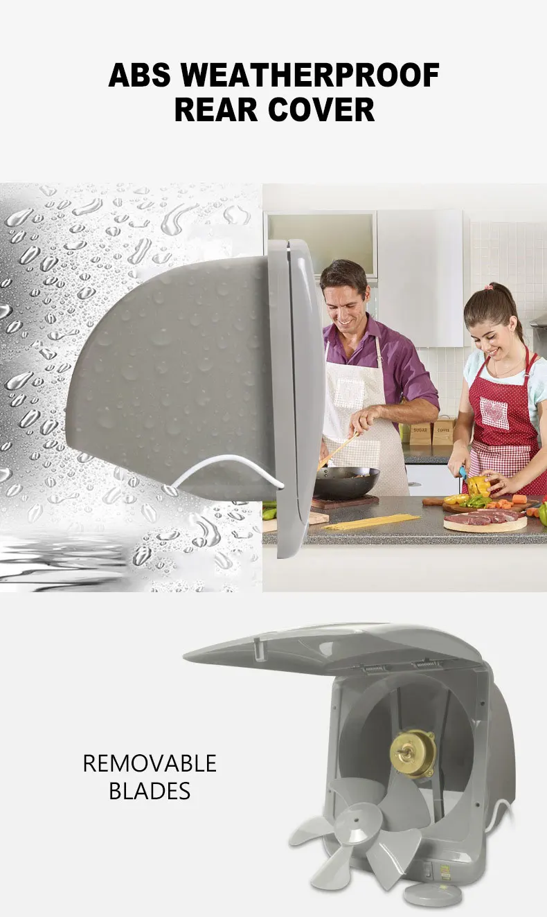 

Бытовой кухонный вытяжной вентилятор, вытяжка, ветрозащитный 10-дюймовый бесшумный вентилятор exaustor wc умная вытяжка