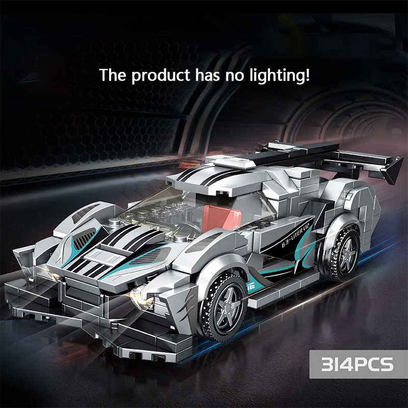 City SportsCar Model MOC Building Bricks Speed Champion Pineapple IE Modular Technology Gift Holiday Assemble Children Toys Suit