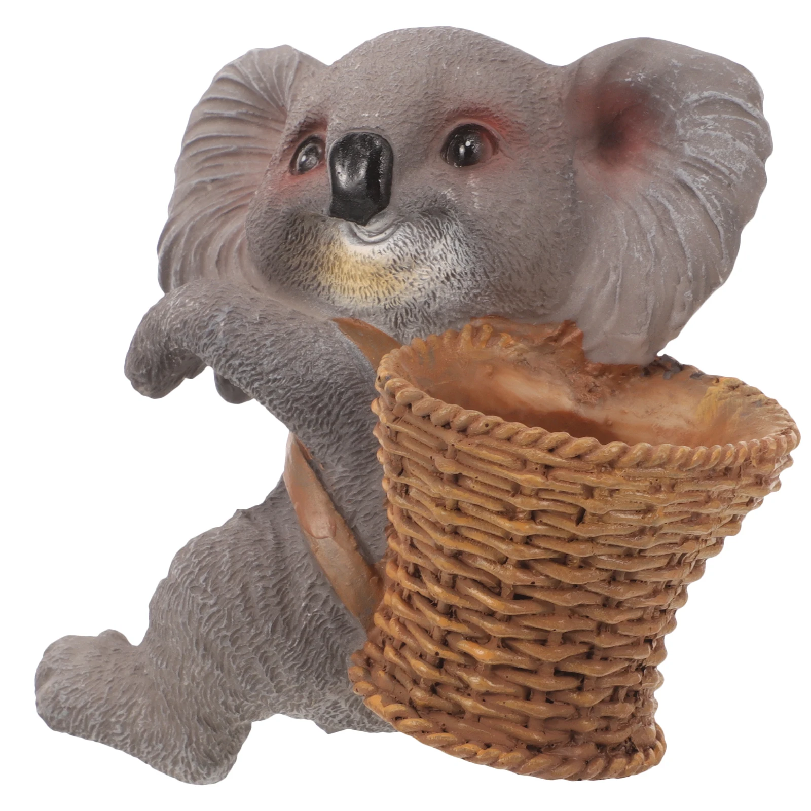 

Figurines Miniature Animal Model Resin Crafts Aquarium Decoration For Fish Tank DIY Basket Decor Small Koala Model Cartoon Koala