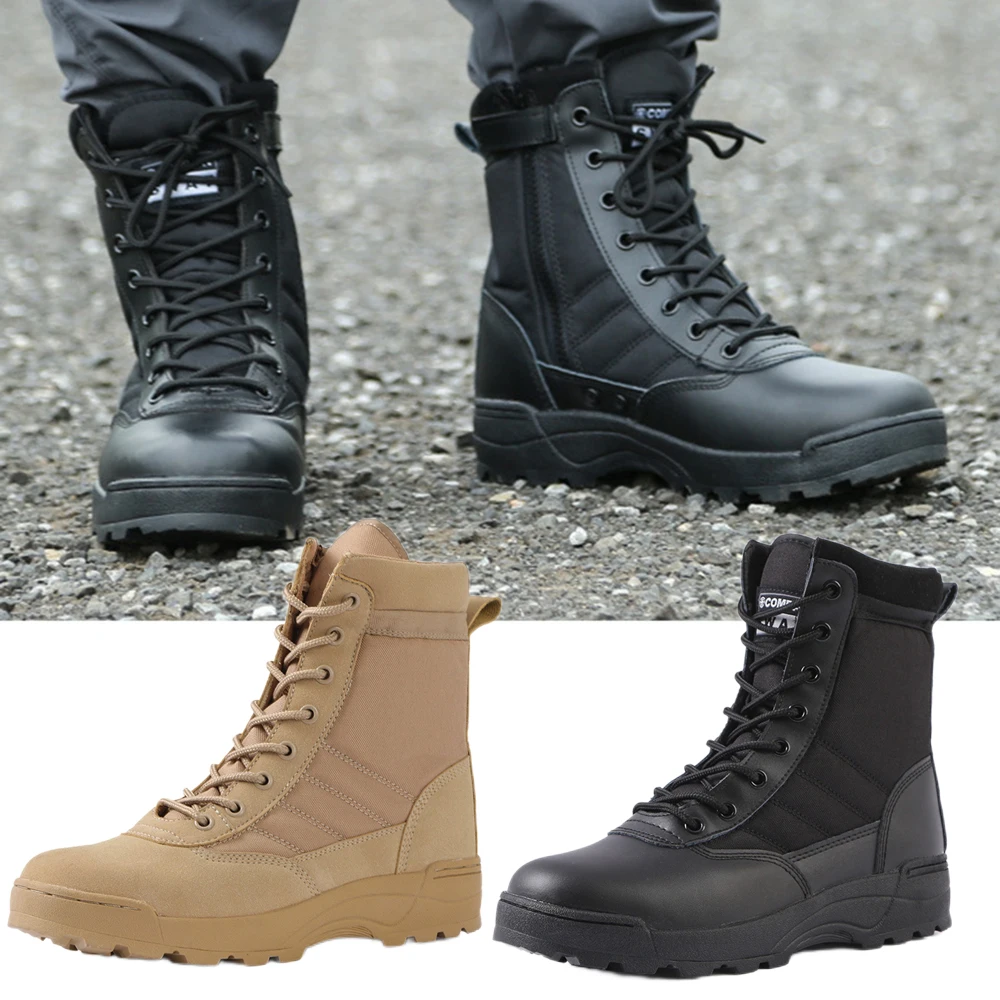 Men Boots Winter Outdoor  Work Safty Shoes For Motocycle Boots