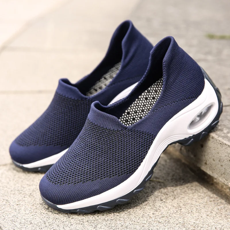 Mesh Breathable Sneakers Women Running Shoes Slip-On Ladies Loafers Moccasins Female Sports Casual Shoes Women Walking Shoes