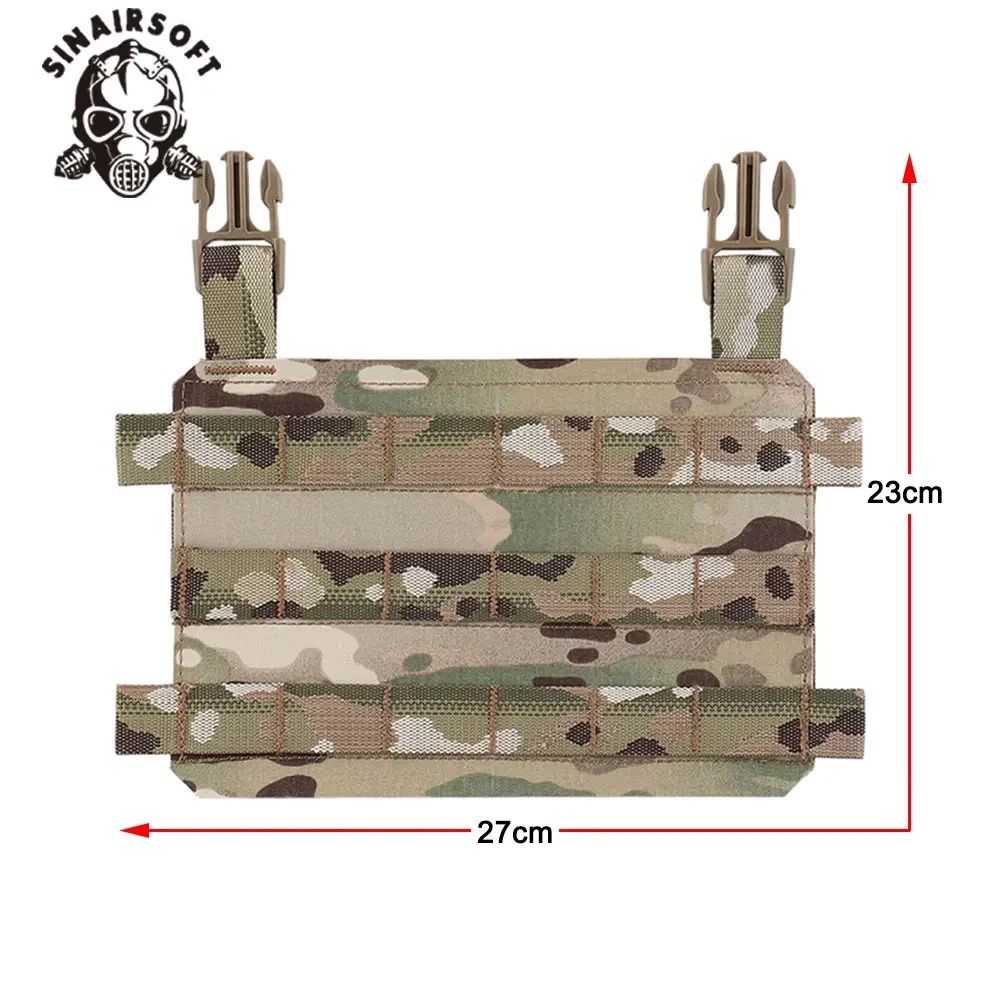 SINAIRSOFT Tactical MOLLE Placard Front Flap Lightweight Modular Chassis Hunting Vest Thorax Plate Carrier Airsoft Chest Rig