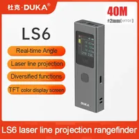 Duka Laser Line Rangefinder LS6 40m±2mm TFT Color Digital Display Screen UI interface Distance Meter High Precision Measurement