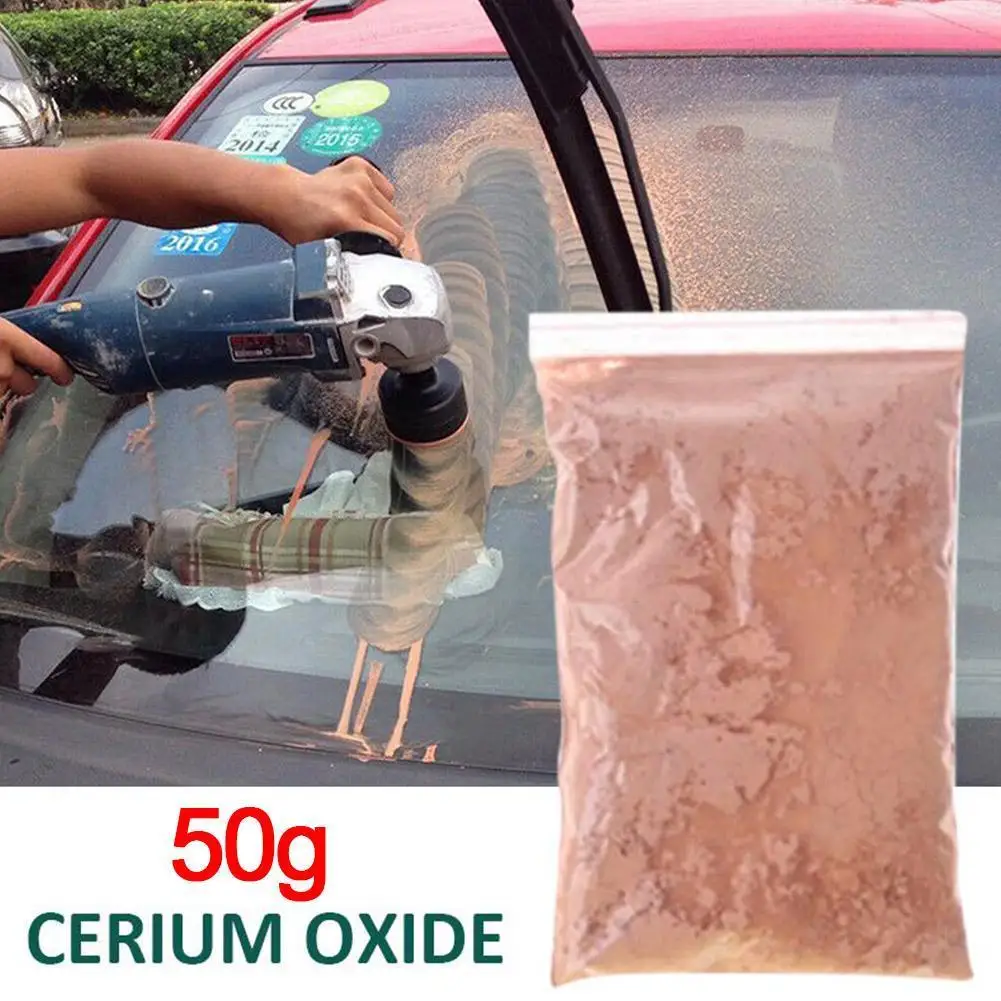 50g/100g Rare Earth Polishing Powder Car Scratch Repair Powder Glass Polishing Cerium Oxide Auto Paint Care Mirrors Composite