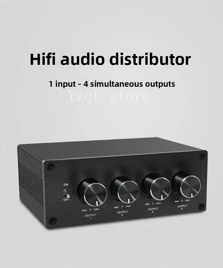 Audio multiplex output 1 in 4 out at the same time output hifi divider conversion one input lossless audio divider