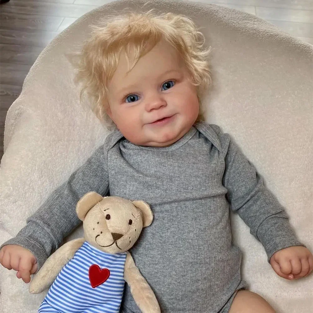 

A 50cm Reborn Doll Baby Doll - Full Silicone Vinyl Girl Body - 20 Inch 3D Painted Skin Realistic Doll Toy Christmas Gift