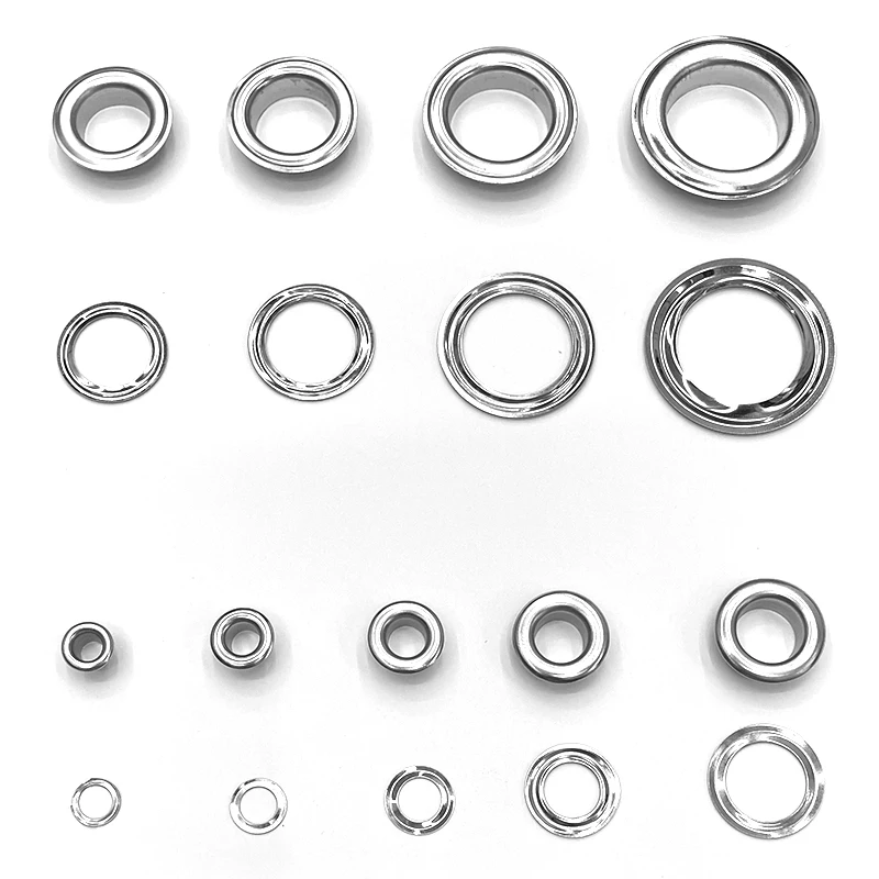 Inside Diameter 4-20 mm Stainless Steel Eyelets Button Metal Shoe Eye Buckle Leather Rivets File Bag Rack Hollow Nail button