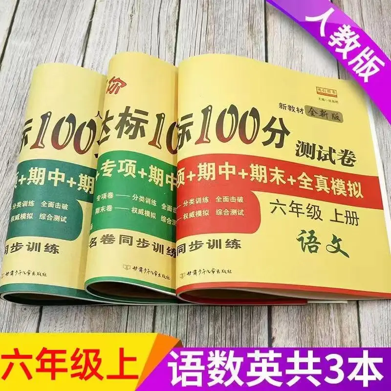 2023 New Grade 6 Exam Papers Full Set of Practice Questions Primary School Chinese Mathematics Synchronous Workbook