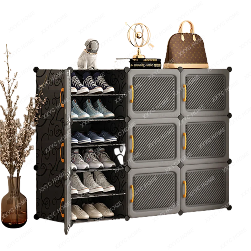 

Simple Organizer Shoe Cabinet Modular Dustproof Headboards Indoor Storage Shelf Dorm Shoe Rack Mats Zapatera Home Furniture