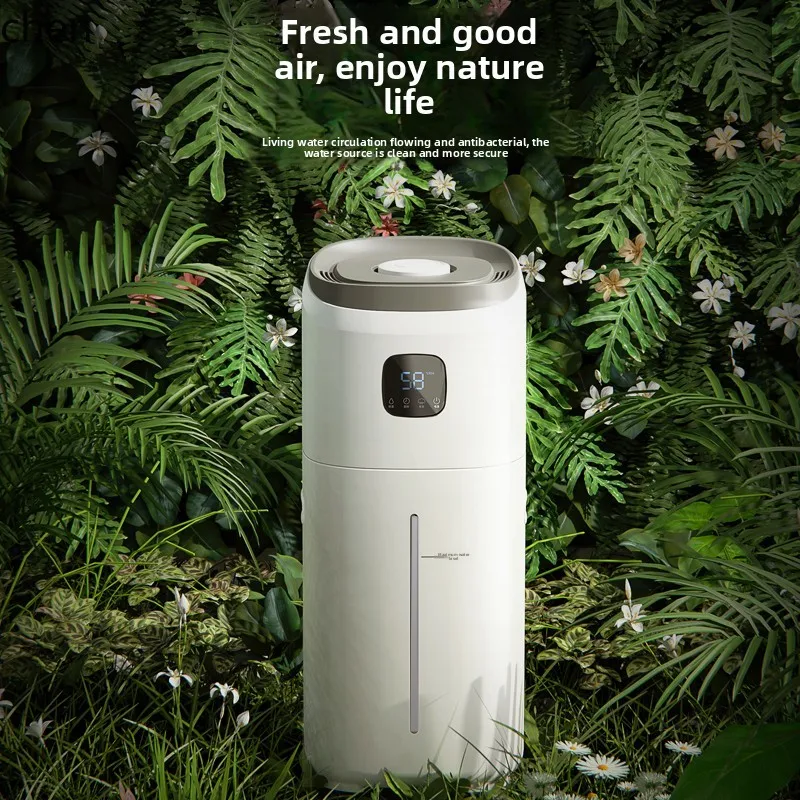 HTT floor-to-ceiling humidifier intelligent silent bedroom air purification large-capacity mist machine