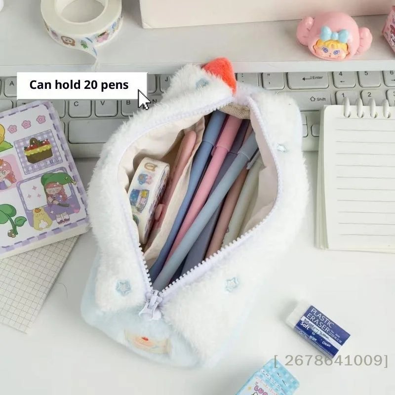 1Pc Zwitserse rol pluche etui, schattig dessertontwerp Student briefpapier tas Desktop opbergetui Back-to-School cadeau sosyY33 wongai