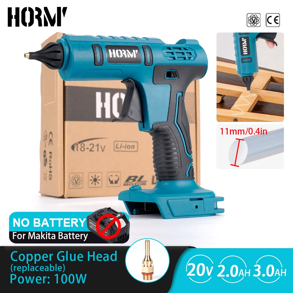 

18V hot melt glue gun cordless electric glue grasping machine low-power welding hot air gun DIY handicraft tool 11mm glue stick
