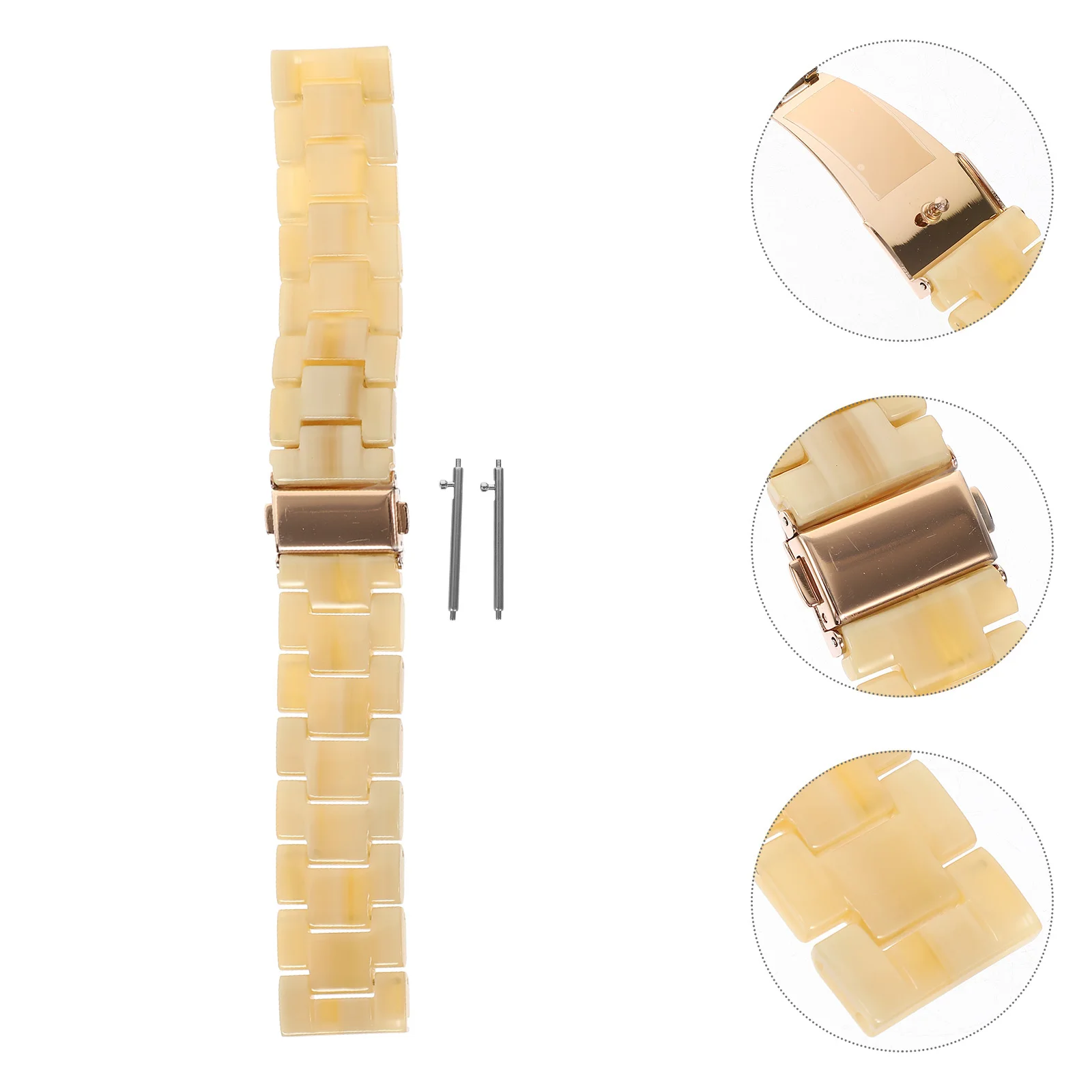 

Resin Watch Strap Beautiful Comfortable Lightweight Replaceable Band for Daily Wear Outdoor Activities Fast Setup Watch