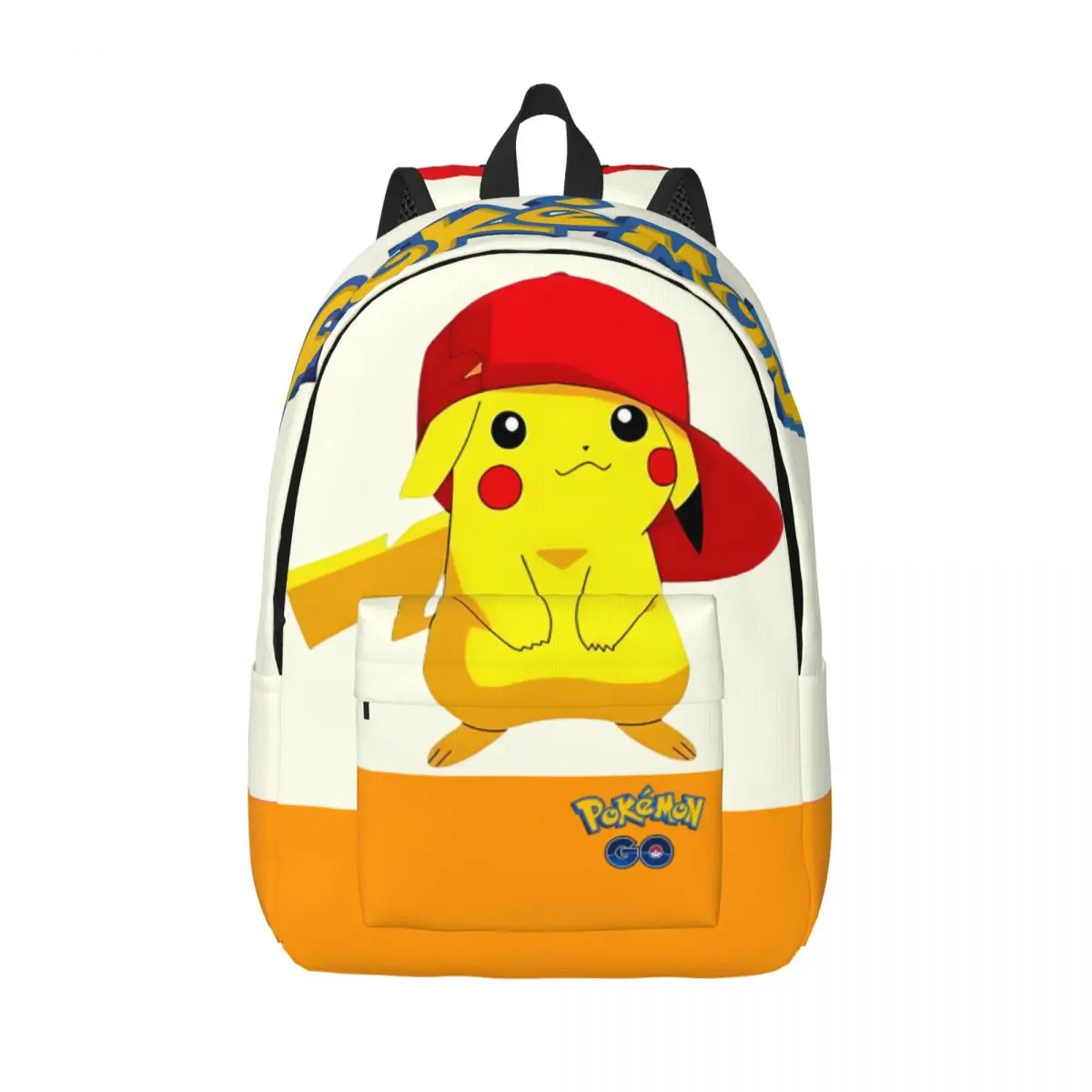 Pokemon Copia De Panda Sticker Children's Bags Pocket Monster Pikachu Female Light Hiking Gift Sturdy Shoulder Laptop Bag