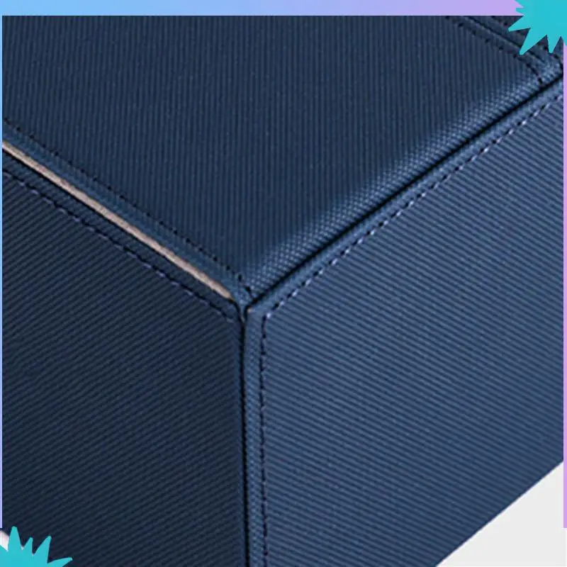 

ABZW 2X Ultra 200+Cards Deck Box PU Leather Board Games Cards Deck Case For Magicalalal The Cards MGT/Gathering Games,Blue