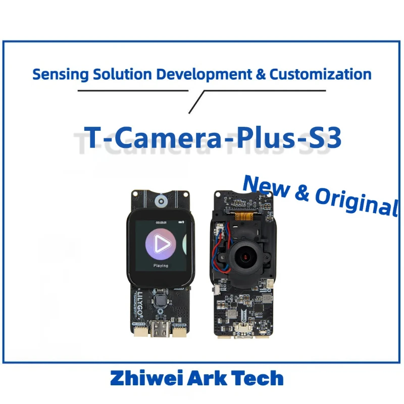 

LILYGO T-Camera-Plus-S3 ESP32-S3 Dev Board with 2MP/5MP IR-Cut Camera, 1.3" Touch Display & Night Vision for IoT/Smart Home