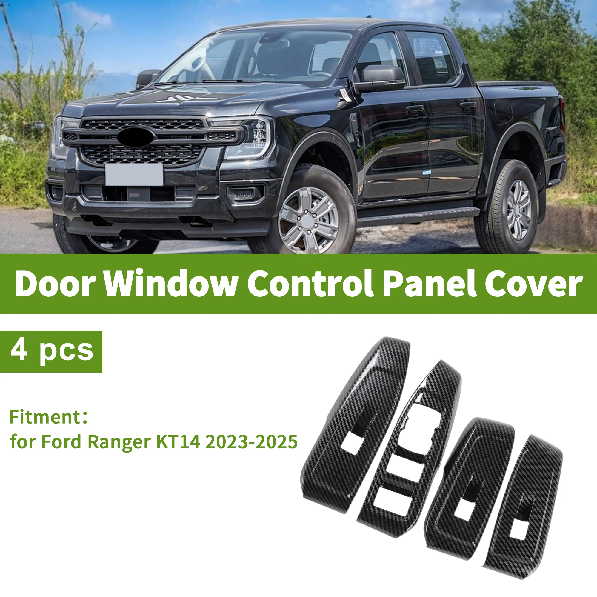 

UXCELL 4 шт. передние и задние двери, окна, переключатель окна, лицевая панель для Ford для Ranger KT14