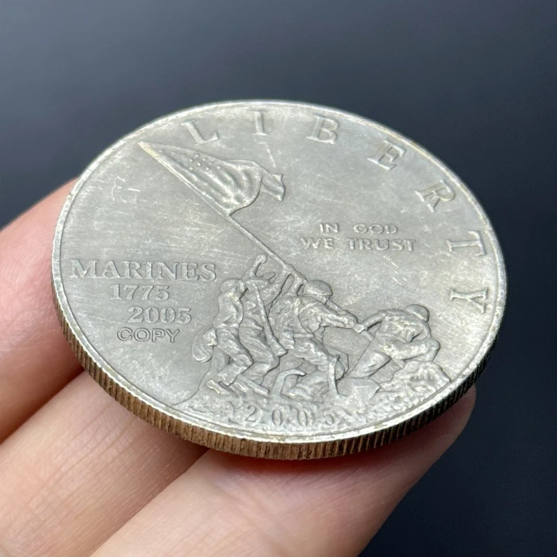 America Marine Corps 1775-2005 230th Anniversary Commemorative Coin, Copy Collection Medal, Souvenir, Home Decoration Gift