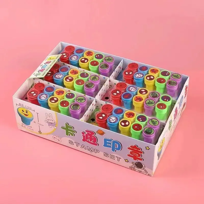 10pcs Hot Marvel Series Spider-Man Seal Set Cartoon Character Cute Seal Boys and Girls Birthday Gifts