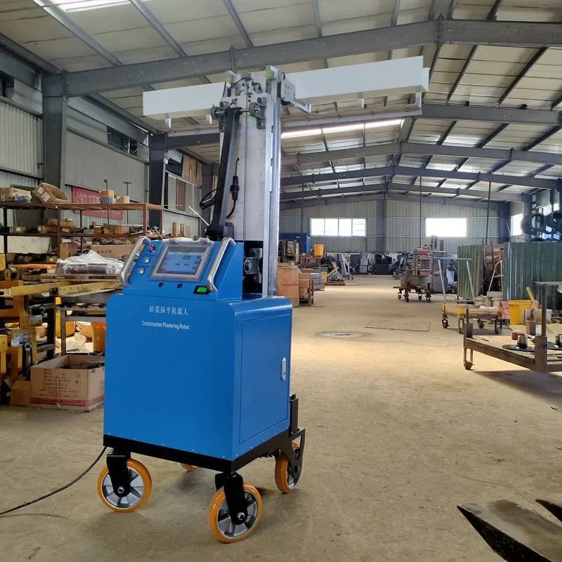 Mortar smoothing robot automatic intelligent wall plastering machine building decoration engineering equipment