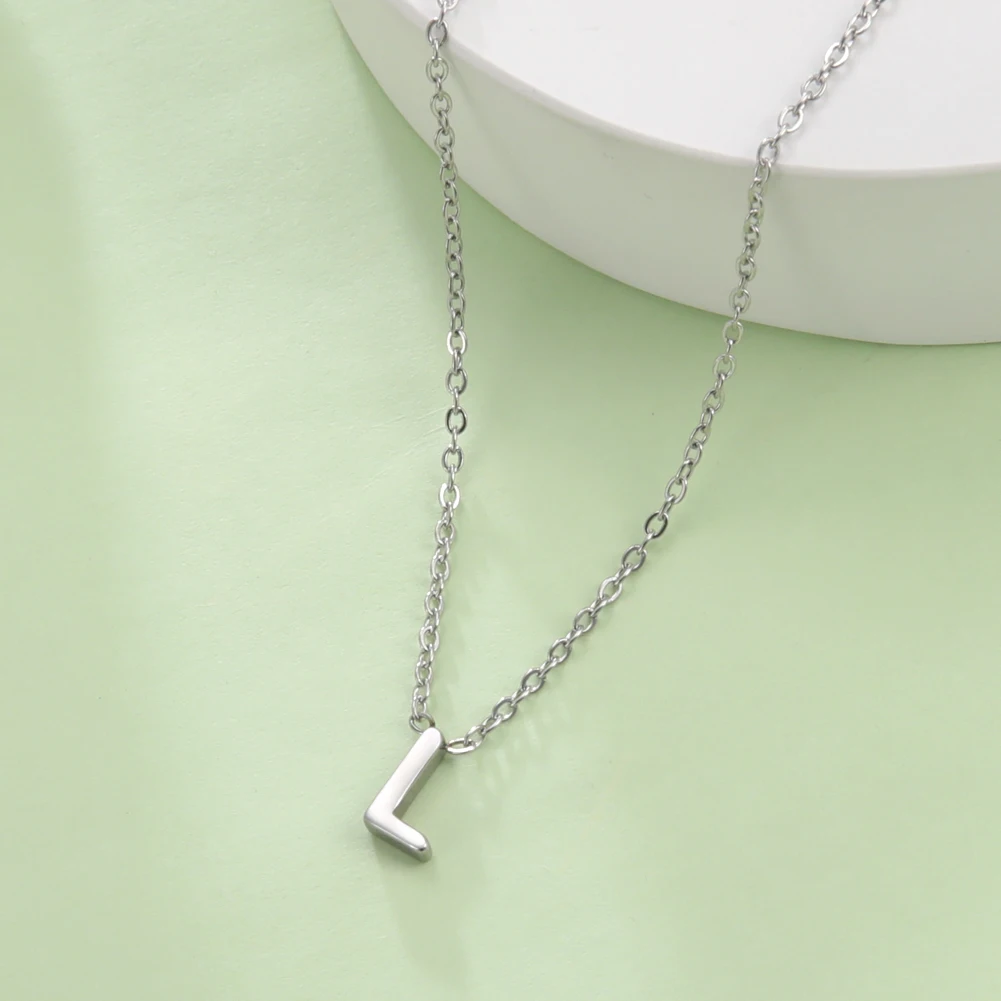 Cazador Minimalistische Initial A-Z Buchstaben Halskette für Frauen Alphabet Edelstahl Halsband Ketten Schmuck Geburtstagsgeschenk Großhandel – Detail 20