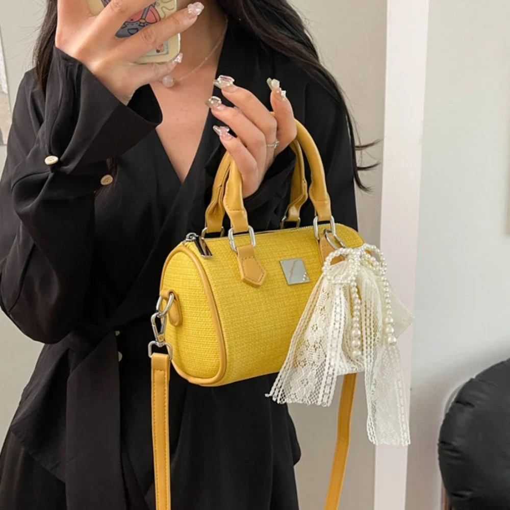 

Summer Patchwork One Shoulder Bag Women's Light Luxury Commute Versatile Handbags Delicate All-Matched Crossbody Bags