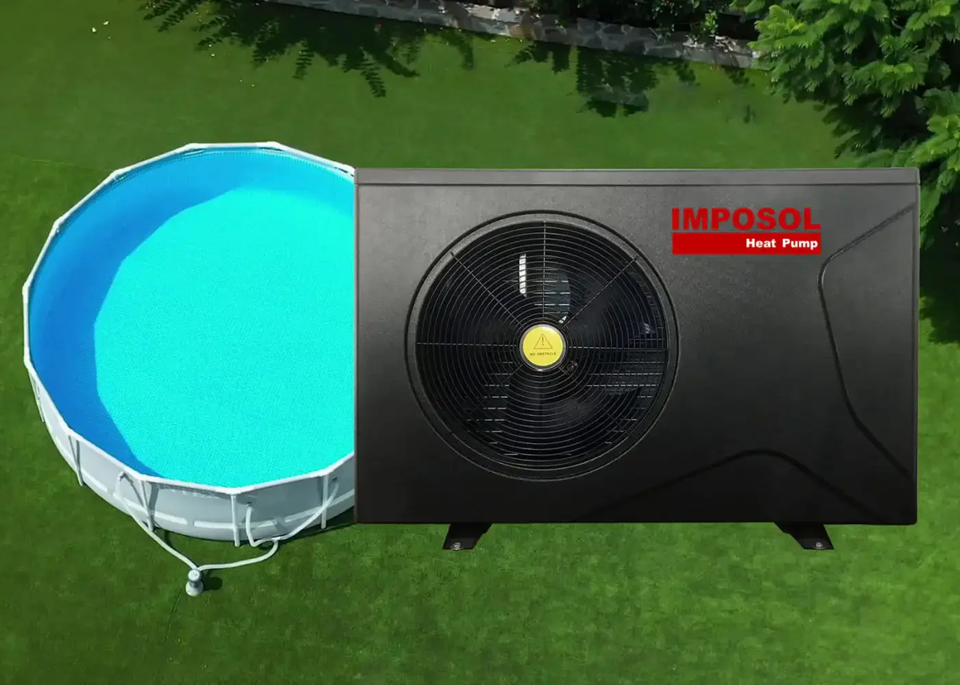 IMPOSOL สูง COP 4kw-28kw R32 DC อินเวอร์เตอร์สระว่ายน้ําห้องน้ําเครื่องทําความร้อนโรงแรมกลางแจ้ง 16kw จีนโรงงานน้ําร้อน