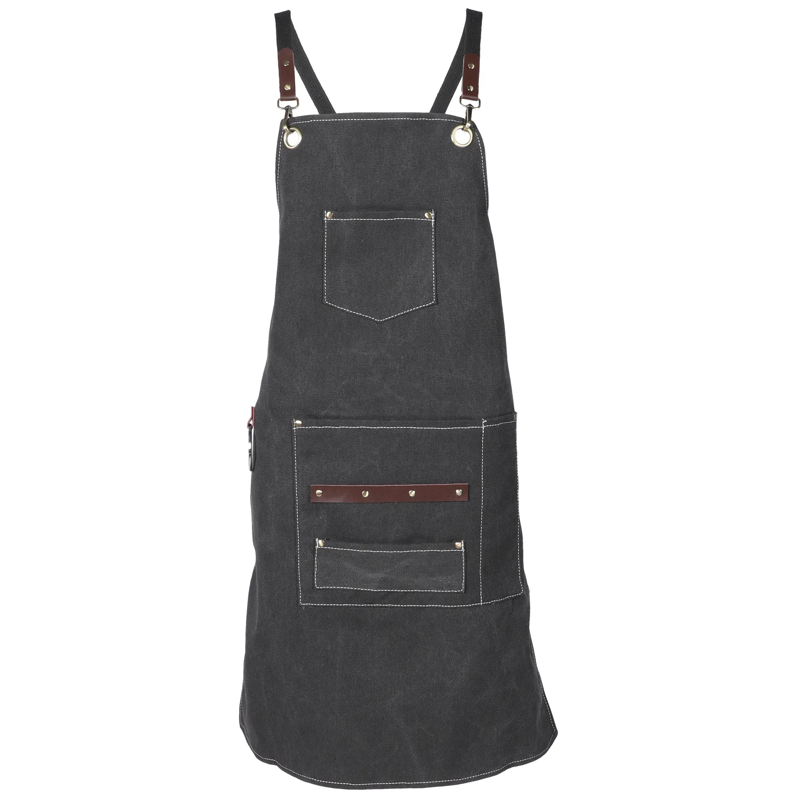 

Work Apron For Men Women Chef Hair Stylist With Pockets Salon Kitchen Garden Multipurpose Sturdy Adjustable Long Strap