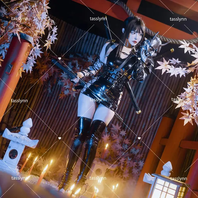 

qq34Black Dark Reign Ninja Snow Shadow Patent Leather Case Costume Outfit Sexy Cosplay Bodysuit