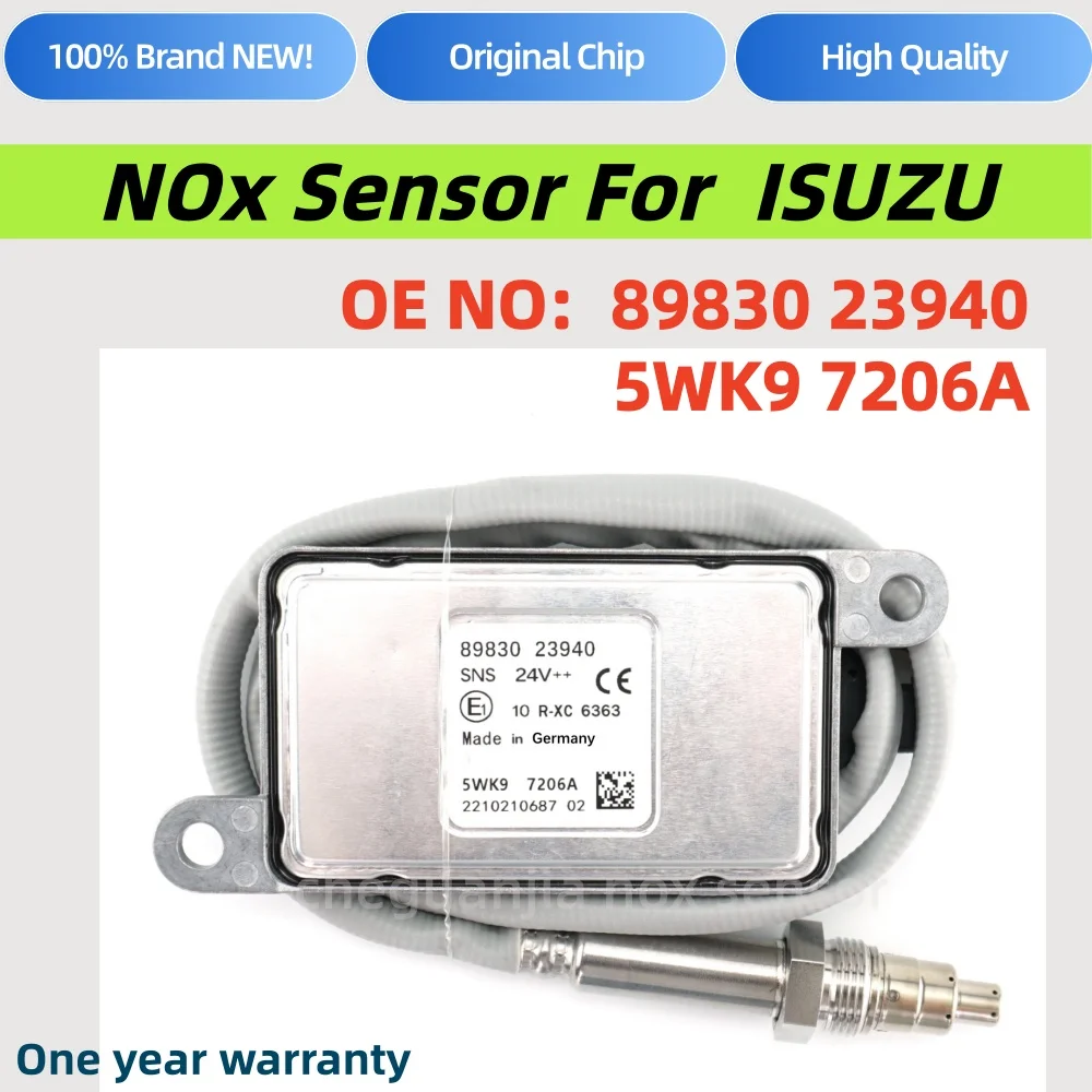

5WK97206A 5WK97206 8983023940 Brand New NOX Sensor Nitrogen Oxygen Sensor for Isuzu 24V