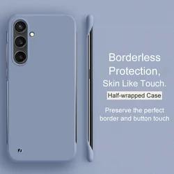 Luxury Borderless Candy Color Hard PC Case For Samsung galaxy S24 S23 S21 FE S22 Note 10 Plus 20 Ultra Ultra-Thin Matte Cover