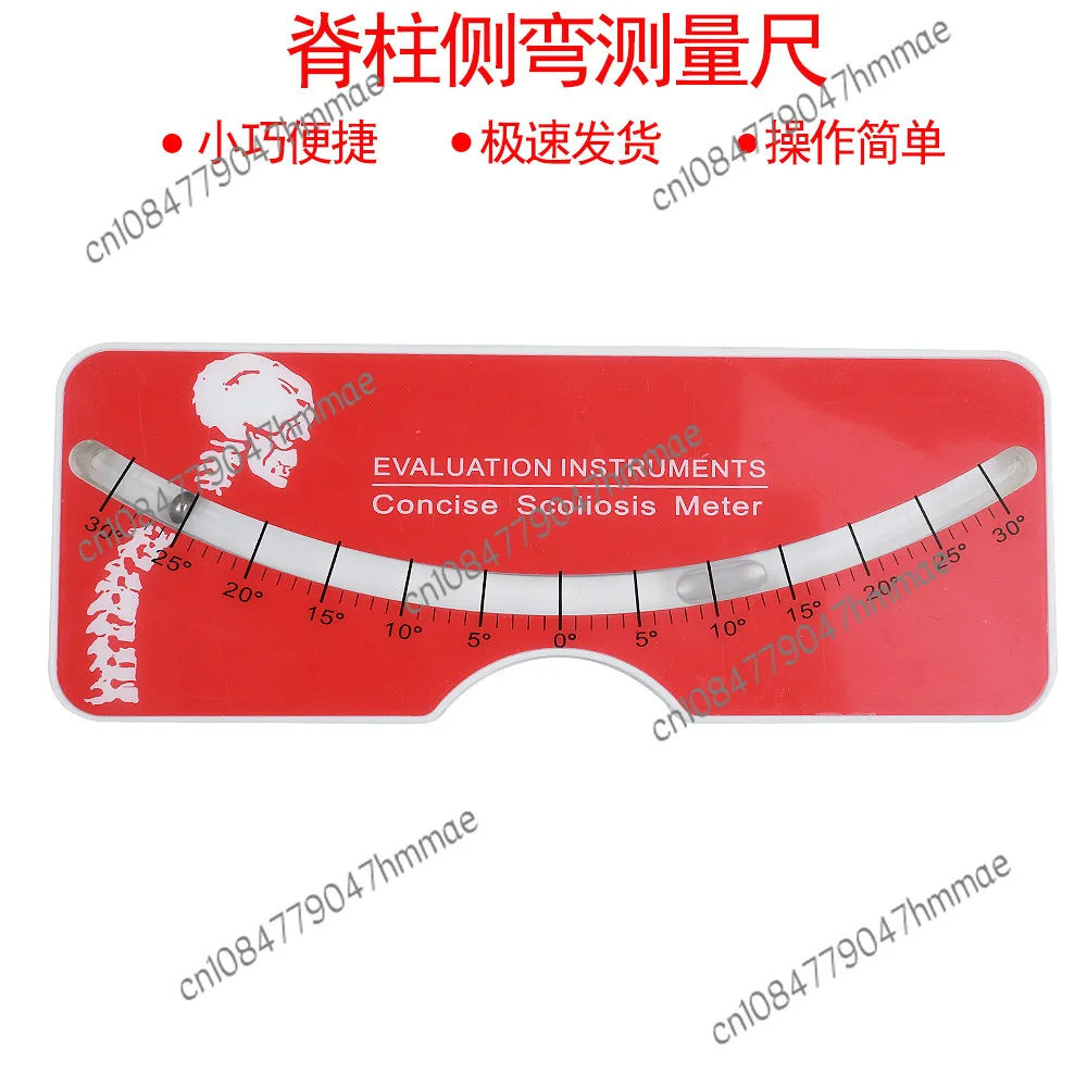 Scoliosis Measuring Scale Scoliometer Spine Screening Rehabilitation Assessment Tool Level Blister Angle