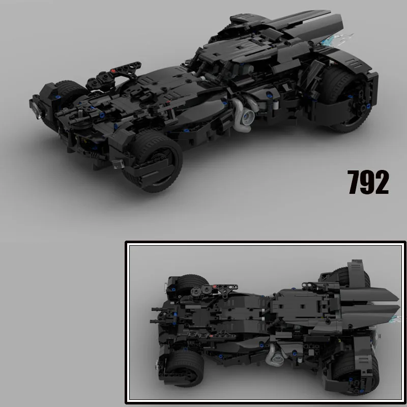 НОВЫЙ Technic BvS Бэтмобиль 792 шт. модель строительного комплекта блок самоблокирующиеся кирпичи подарок на день рождения, Рождество и праздник НОВЫЙ Technic BvS Бэтмобиль 792 шт. модель строительного комплекта блок самоблокирующиеся кирпичи подарок на день рождения, Рождество и праздник