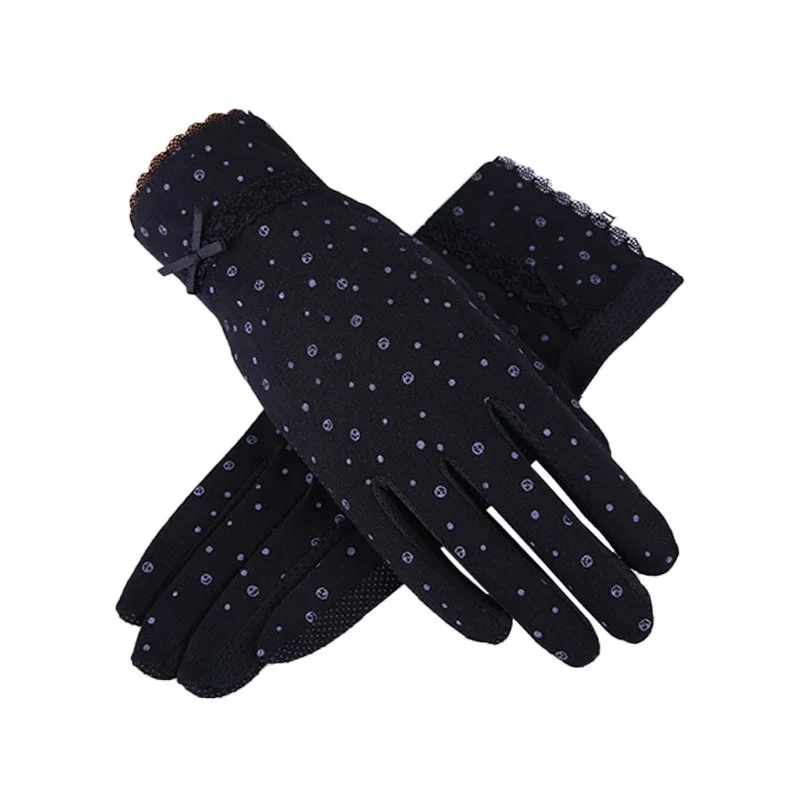 

Women Driving Gloves Summer Autumn Breathable Stretch Gloves Touch Screen Sunscreen Anti Uv Slip Resistant Glove Black Pink