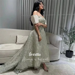 Vestido de fiesta de tela brillante, línea de noche, lujosos vestidos de graduación para mujer, cóctel de boda personalizado de verano, Gala para ocasiones a medida