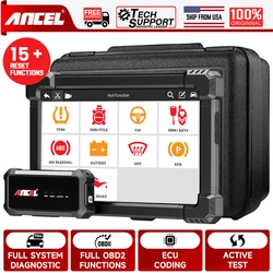 ANCEL X7 OBD2 Scanner All System Car Diagnostic Tool Bidirectional ECU Coding Active Test 15 Reset Services Code Reader Car Tool