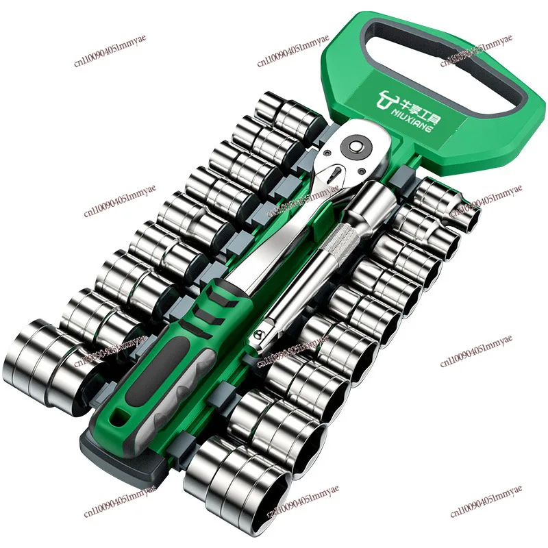 

Multifunctional Chrome Molybdenum Steel Full Set of Large, Medium and Small Flying 72-tooth Ratchet Wrench Set