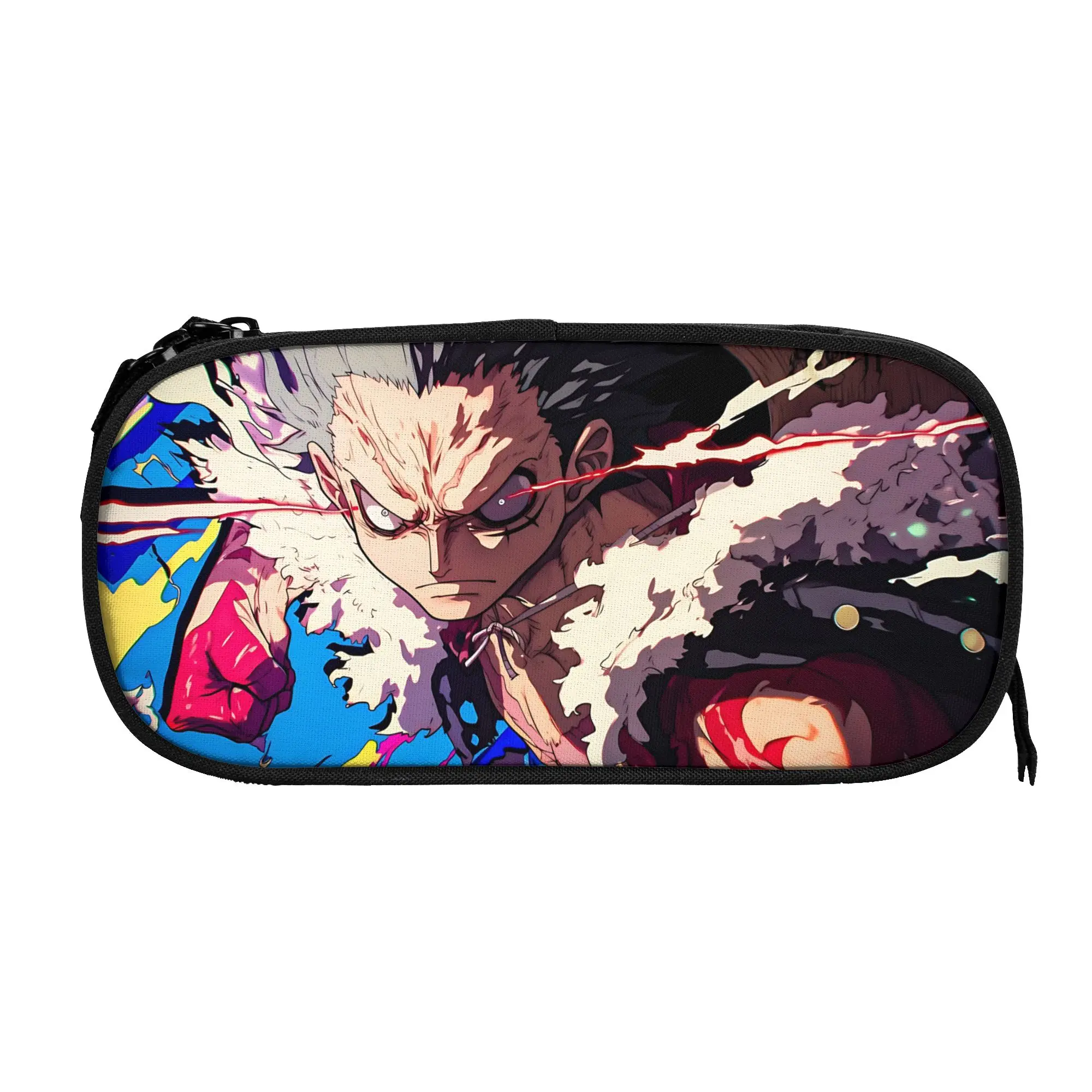 Custom Anime One piece Theme Large Capacity Bags for Child Luffy Gear 4 School Pencil Bag for Boys Gilrs Kids