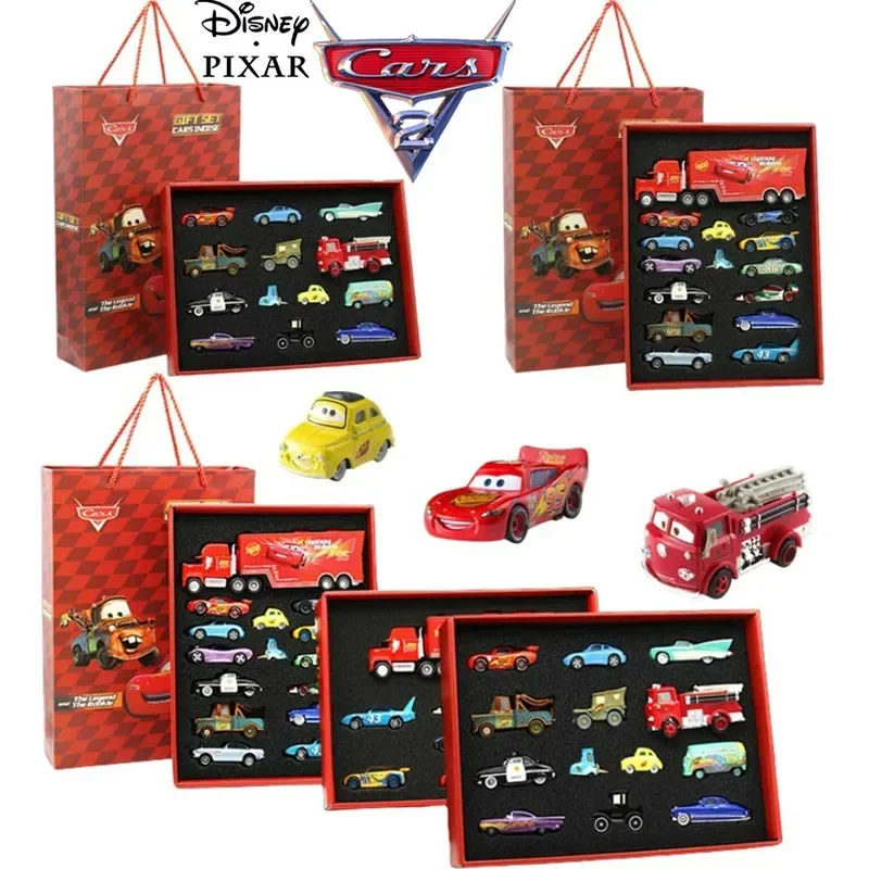 

Disney Pixar Car Model Set Lightning McQueen Master Champion Boutique Car Truck Model Children's Toy Birthday Gift Gift Box Set