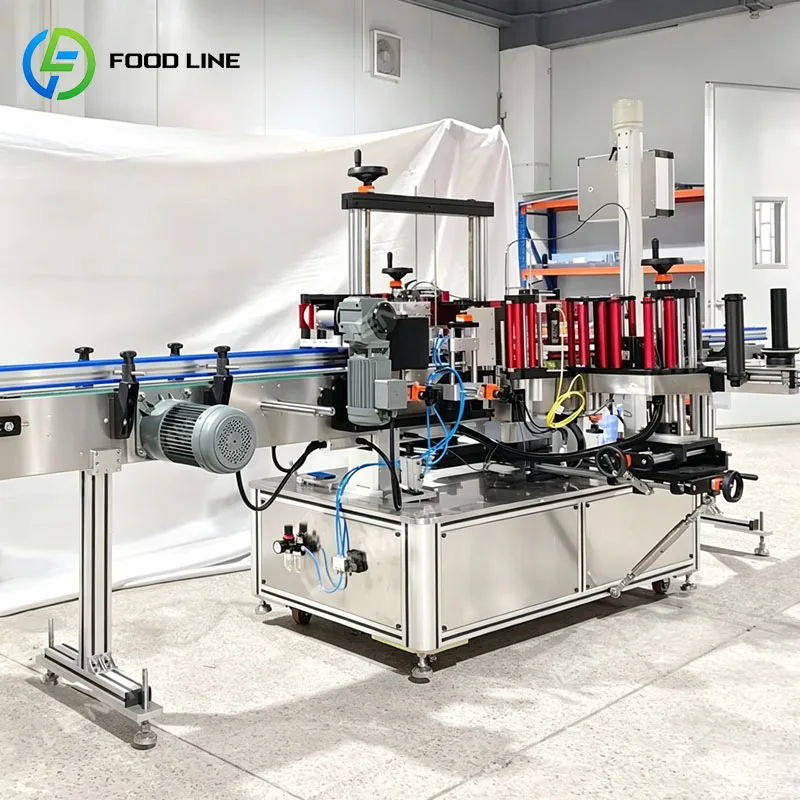 Automatic Bottle Labeling Machine For Round Container Industrial Sticker Applicator Packaging Customized