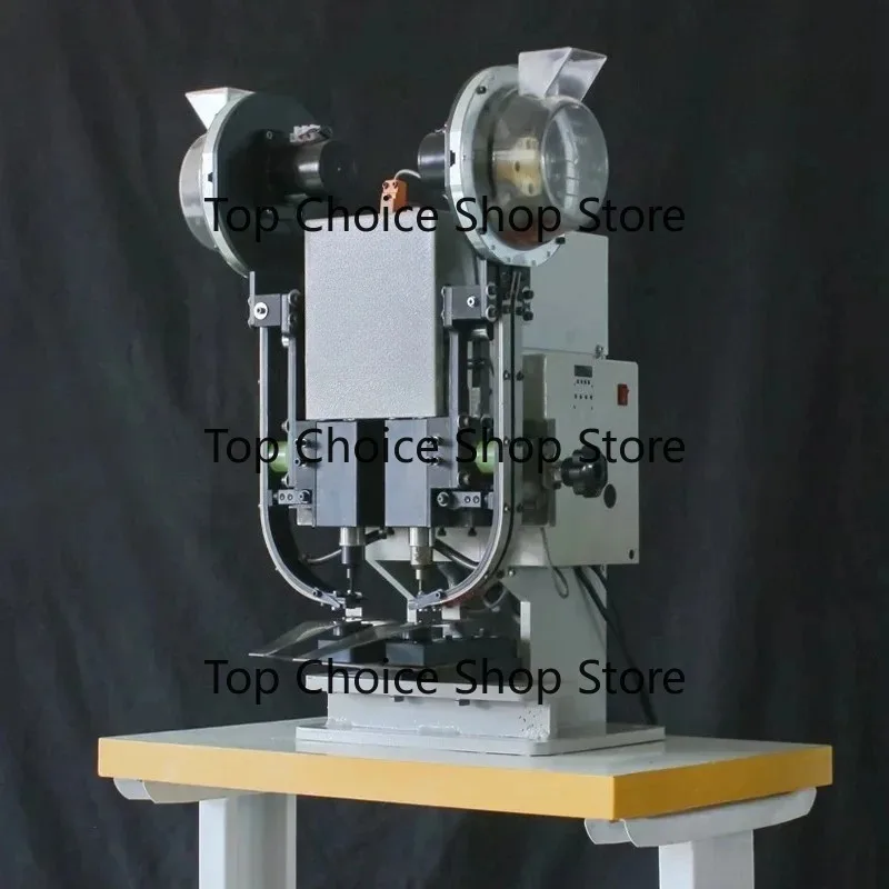 High productivity double eyelets attaching machine for chocolate bags food bags for showing on good shelf