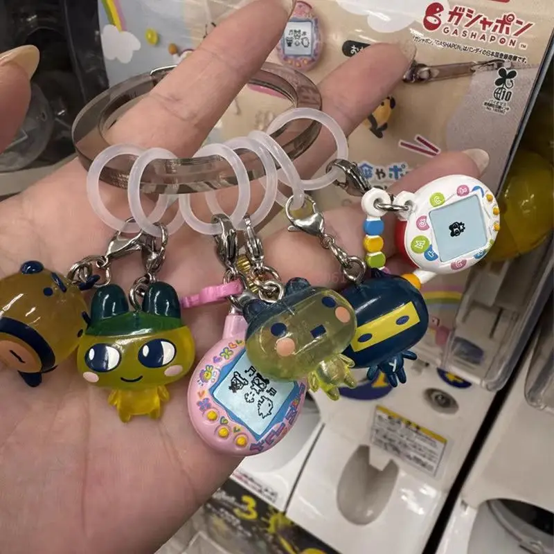 Bandai Tamagotchi Gashapon Character Charms Series 03 Umbrella Hanger Pendant Mametchi Memetchi Kuchipatchi Collectible Keychain view 5