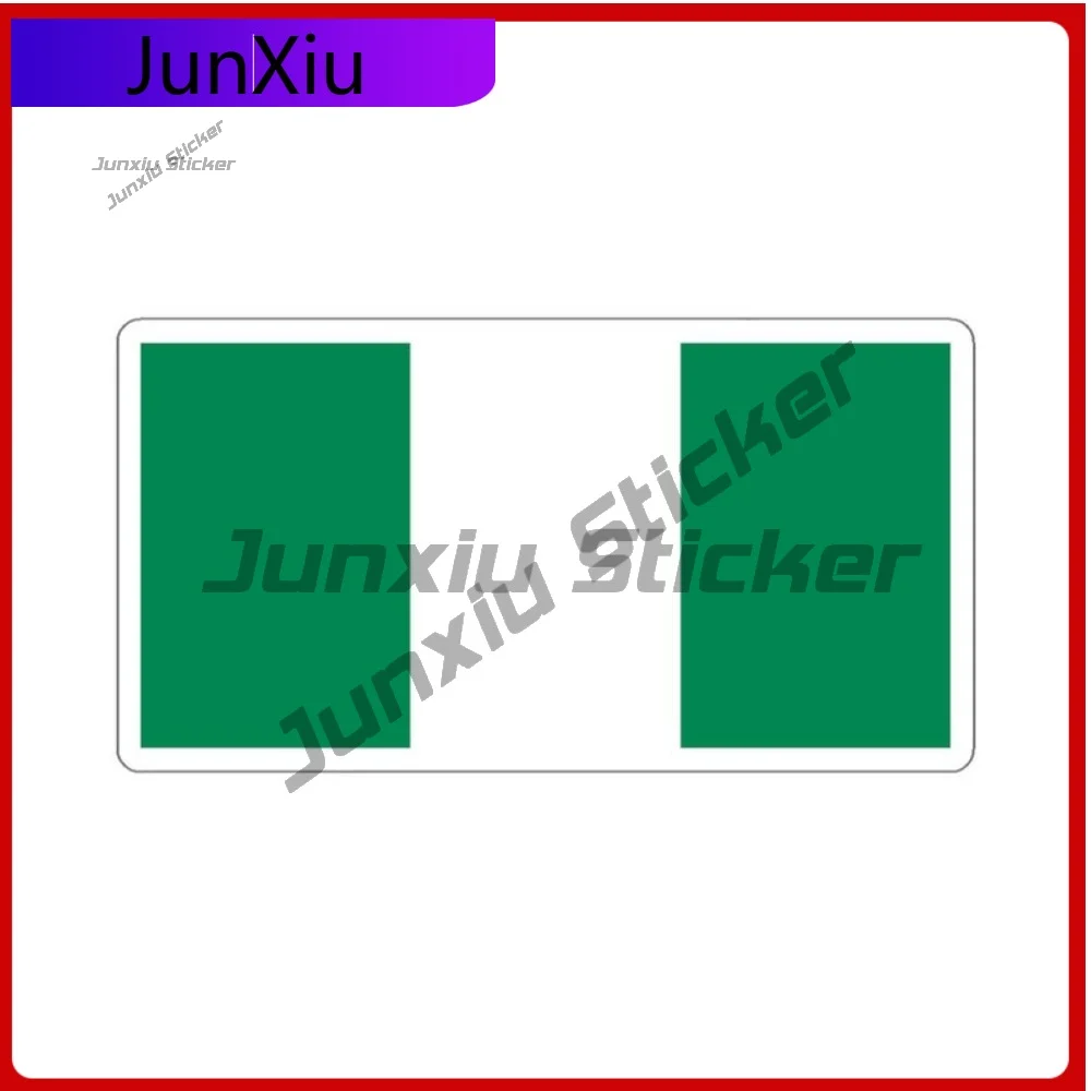 

Nigeria Flag Travel Gift Stickers Scratch-proof Accessories Car Front Windshield Motorcycle Suv Rear Windshield Laptop Fuel Tank