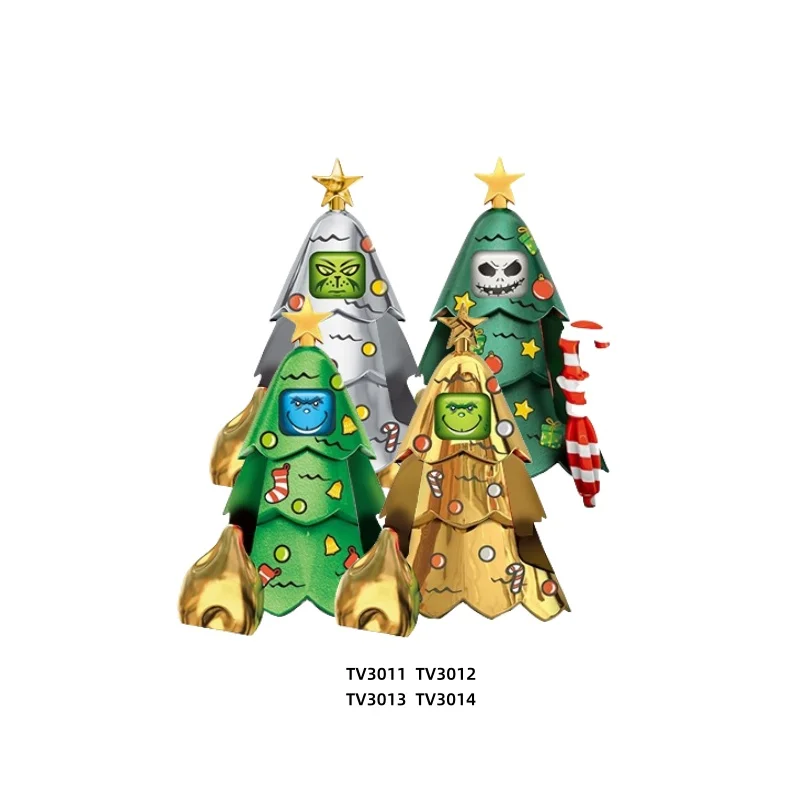 MOC Building Blocks Merry Christmas Movie Series Elf Mini Action Figures Santa Claus DIY Building Blocks Halloween Toy Gifts