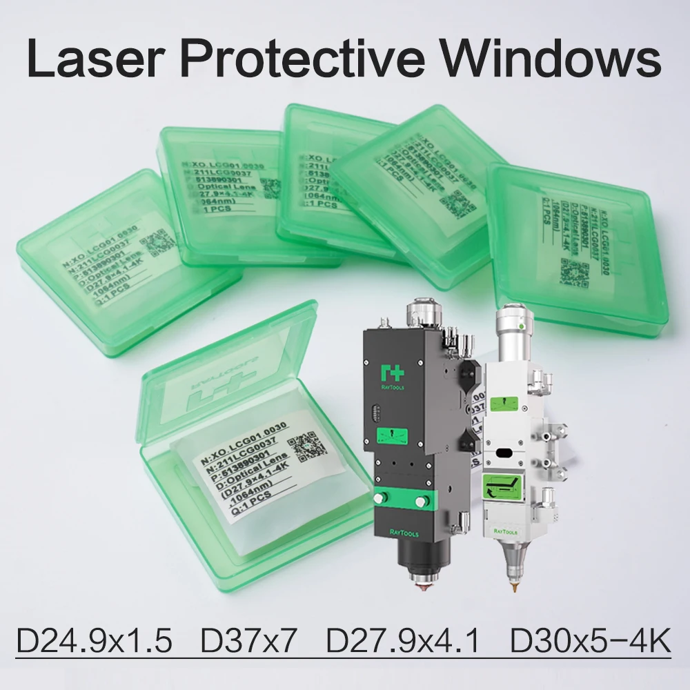 Raytools Protective Lens 27.9x4.1 37x7 12kw24.9x1.5 4kw 30x5 Original Raytools Laser Optical Lens Protection Windows BM111 BM110