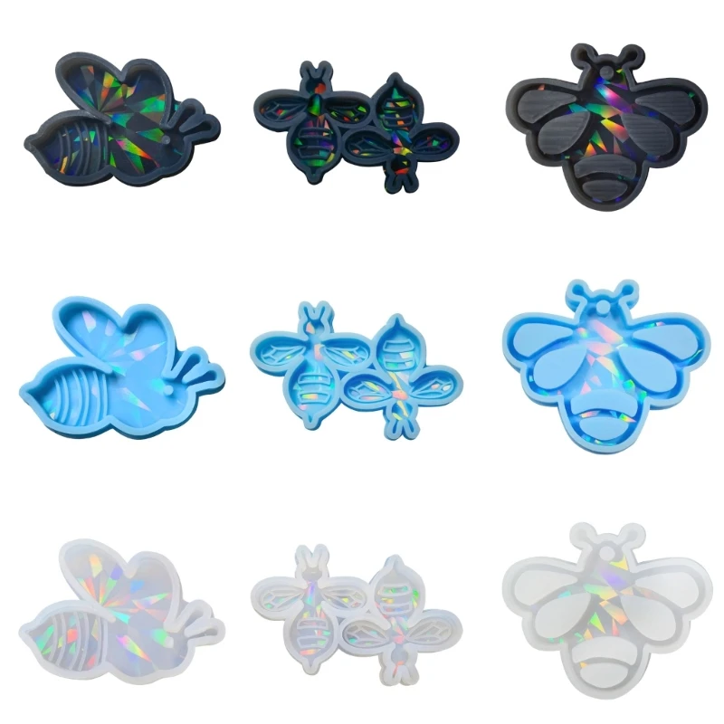 

Holographic-Light Animal Resin Molds Christmas Mold for Keychain DIY