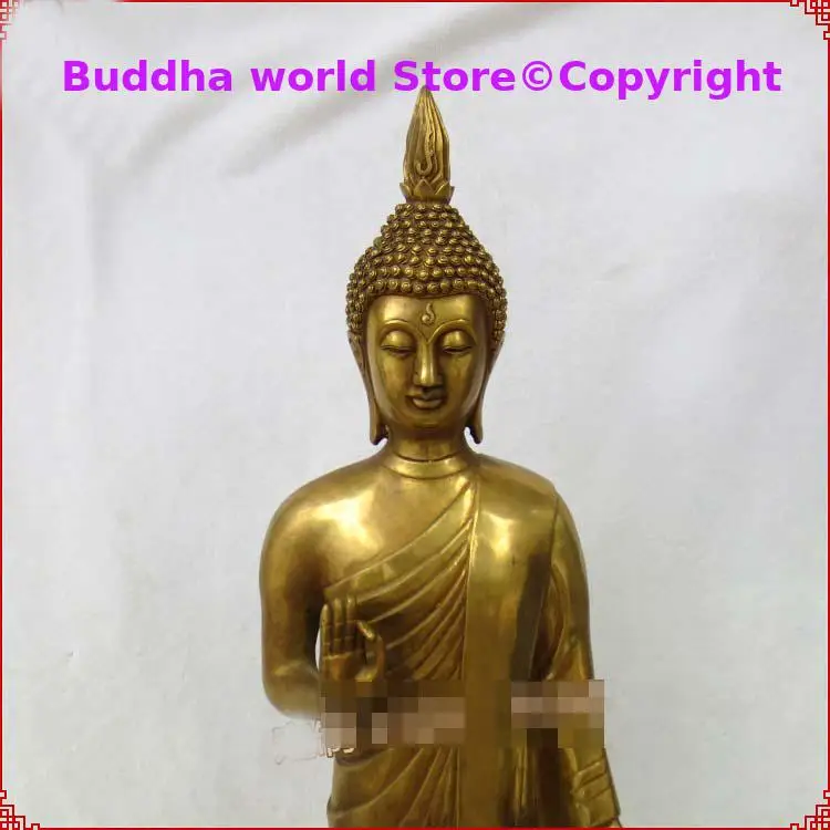 70CM large Asia Thailand Standing buddha Statue home temple worship Offering Buddha statue efficacious Sakyamuni BUDDHA Statue