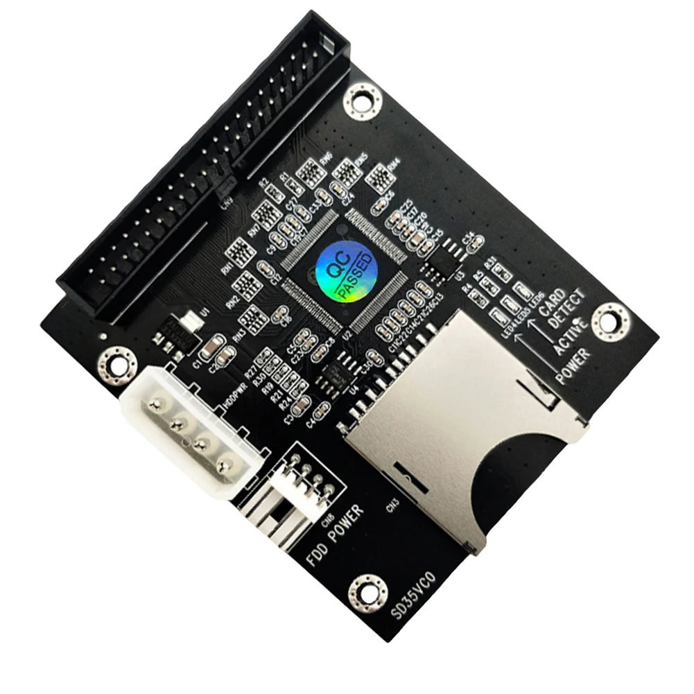 SD Geheugenkaart Naar 3.5inch 40Pin IDE Harde Schijf Adapter 40Pin IDE Harde Schijf Adapter Converter Ondersteuning voor Dos Linux Windows