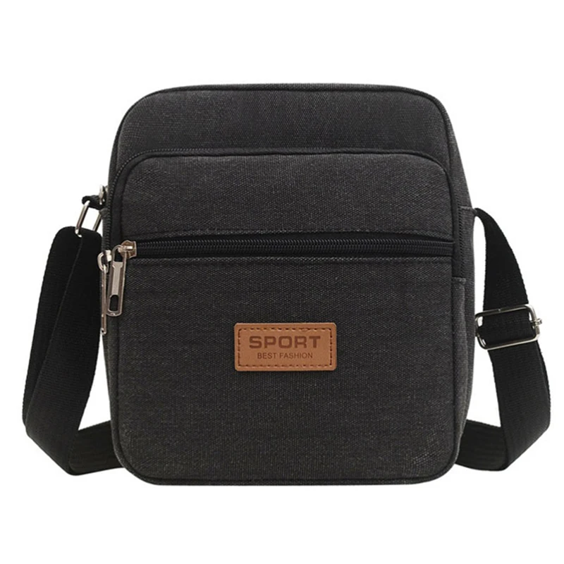 Männer Sidebag Für Business Umhängetasche Mode Koreanische Version männer Leinwand Große Kapazität Einzelnen Schulter Messenger Tasche – Detail 7