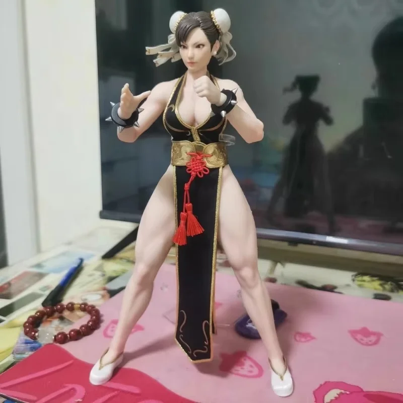 

In Stock 1/6 Scale Play Toys P023 Fighting Goddess Chun-Li No.12 Female Warrior Action Figure Doll Body Model Toy Christmas Gift